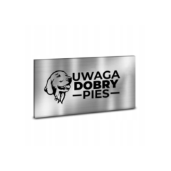 TABLICZKA INFORMACYJNA DIBOND SREBRNY 25CM X 10 CM PL008-9