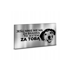 TABLICZKA INFORMACYJNA DIBOND SREBRNY 32CM X 21 CM PL008-1