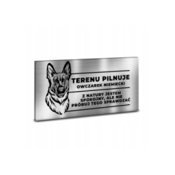 TABLICZKA INFORMACYJNA DIBOND SREBRNY 32CM X 21 CM PL008-6