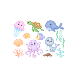 NAKLEJKA NA ŚCIANĘ DLA DZIECI 120 cm X 110 cm PL011-18