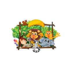 NAKLEJKA NA ŚCIANĘ DLA DZIECI 120 cm X 60 cm PL011-33