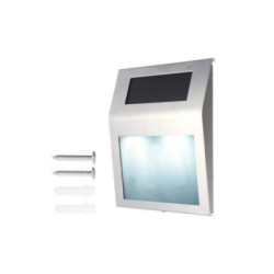 LAMPA SOLARNA PODŚWIETLANA NUMER DOMU S12326 SREBRNY