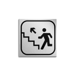 TABLICZKA INFORMACYJNA AKRYLOWA SREBRNA 10CM X 10 CM PL022-15