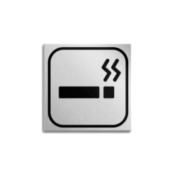 TABLICZKA INFORMACYJNA AKRYLOWA SREBRNA 10CM X 10 CM PL022-22