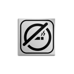 TABLICZKA INFORMACYJNA AKRYLOWA SREBRNA 10CM X 10 CM PL022-23