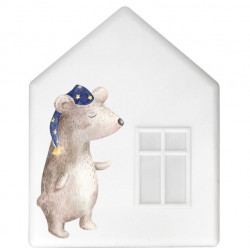IKEA DROMHEM DOMEK LAMPKA NOCNA ŚCIENNA DO127