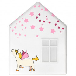IKEA DROMHEM DOMEK LAMPKA NOCNA ŚCIENNA DO170