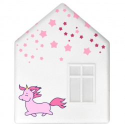 IKEA DROMHEM DOMEK LAMPKA NOCNA ŚCIENNA DO171