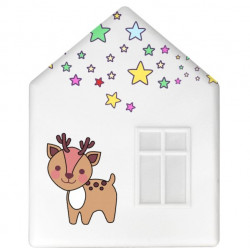 IKEA DROMHEM DOMEK LAMPKA NOCNA ŚCIENNA DO176