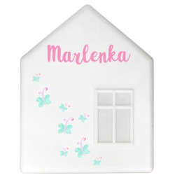 IKEA DROMHEM DOMEK LAMPKA NOCNA ŚCIENNA DO220 Marlenka