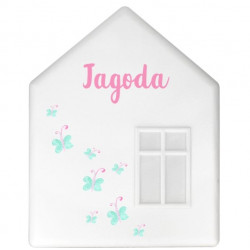 IKEA DROMHEM DOMEK LAMPKA NOCNA ŚCIENNA&nbsp;DO242 Jagoda