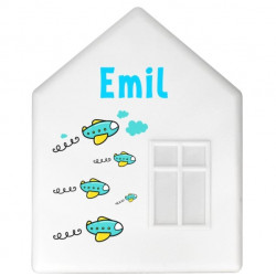 IKEA DROMHEM DOMEK LAMPKA NOCNA ŚCIENNA DO275 Emil