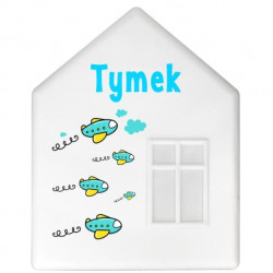 IKEA DROMHEM DOMEK LAMPKA NOCNA ŚCIENNA DO313 Tymek