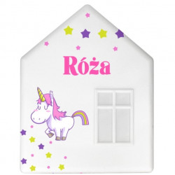 IKEA DROMHEM DOMEK LAMPKA NOCNA ŚCIENNA&nbsp;DO342 Róza