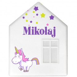 IKEA DROMHEM DOMEK LAMPKA NOCNA ŚCIENNA DO387 Mikołaj