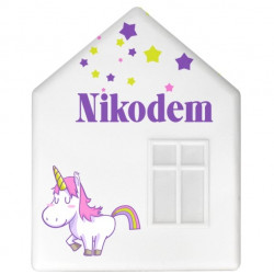 IKEA DROMHEM DOMEK LAMPKA NOCNA ŚCIENNA DO433 Nikodem