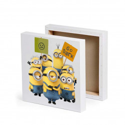 FOTO OBRAZ ZE ZDJĘCIEM NA PŁÓTNIE 30X30 MINIONKI ST_PLPL128.jpg